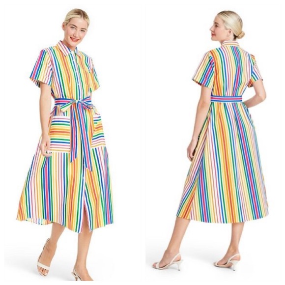 Christopher John Rogers for Target Striped Dress 2 NWT - Picture 12 of 16